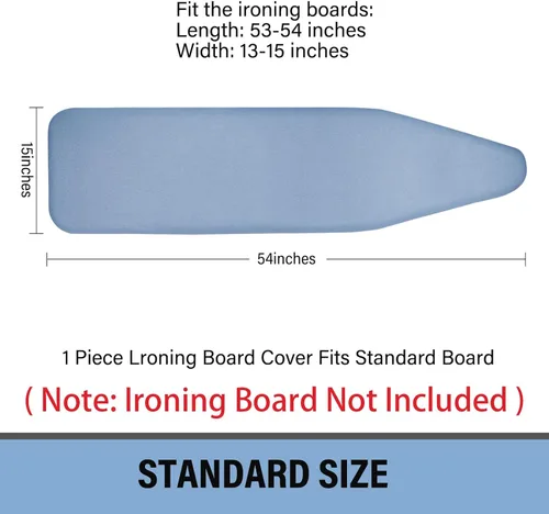 Vista 5 de Iwtmm Funda para tabla de planchar y almohadilla con revestimiento de silicona, acolchado grueso resistente a la quemadura, resistente para uso