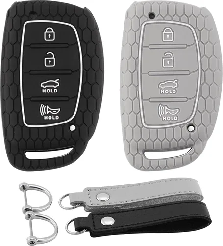 Vista 25 de Funda para Llavero de Silicona para Auto Compatible con Ford F150 Explorer Mustang Edge, para Lincoln MKZ MKX MKC con 5 Botones, Protector Completo