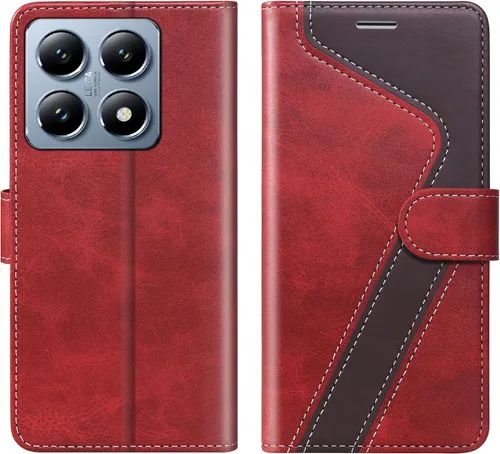 Vista 12 de Funda tipo cartera para Samsung Galaxy A13 5G, funda de cuero con tapa con bloqueo RFID, soporte para tarjetas de crédito, soporte magnético