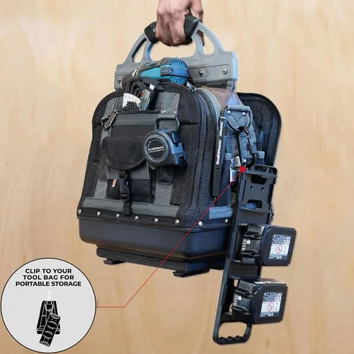 Vista 5 de StealthMounts Soporte de batería compatible con baterías Makita LXT de 18 V con mango Fabricado en el Reino Unido