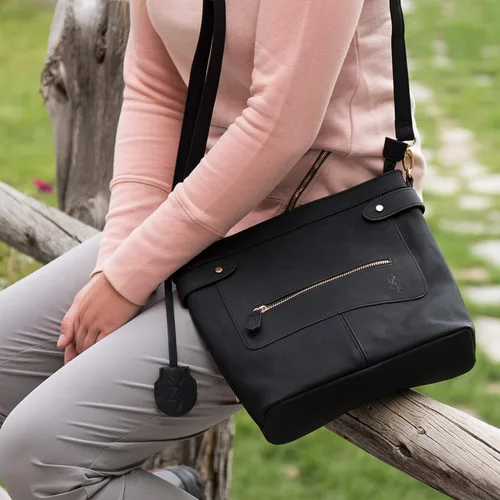 Vista 7 de Browning Catrina - Bolso de mano oculto para mujer, con opción de bloqueo de seguridad, talla única, carbón