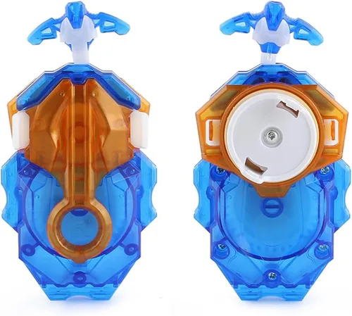 Vista 3 de Lanzador y agarre, Battling Tops Burst B-184 Custom Bey Launcher LR Left Right Spin DB Layer System (juego azul)