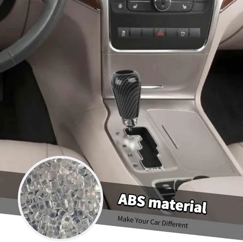 Vista 4 de Jimen Compatible con Jeep Grand Cherokee 2011-2013, 3 piezas de cubierta de perilla de palanca de cambios accesorios interiores (fibra de carbono)
