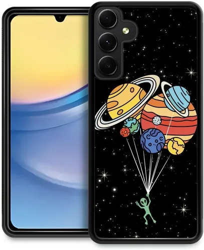 Vista 32 de Funda compatible con Samsung Galaxy Z Fold 2 5G, sistema solar de globo alienígena, diseño de patrón increíble, a prueba de golpes, antiarañazos