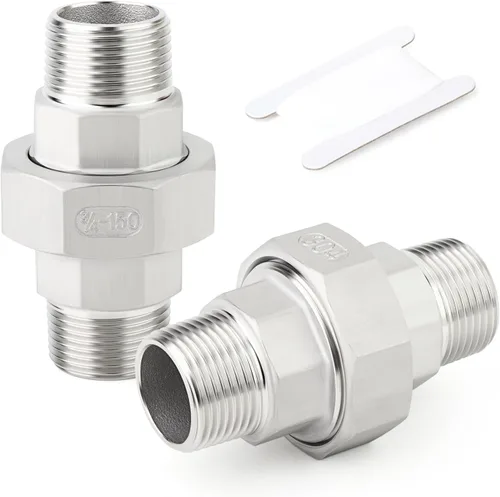 Vista 17 de TAISHER 1 pieza Unión de acero inoxidable 304, 2" NPT hembra, conexión de tubería fundida