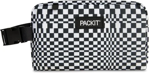 Vista 19 de PackIt Caja de aperitivos congelable, cielo arcoíris, construida con tecnología ECOFREEZE, plegable, reutilizable, cierre de cremallera con asa