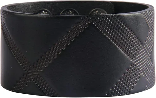 Vista 15 de Pulsera de cuero para hombre, brazaletes de cuero punk, pulsera de cuero negro para mujer