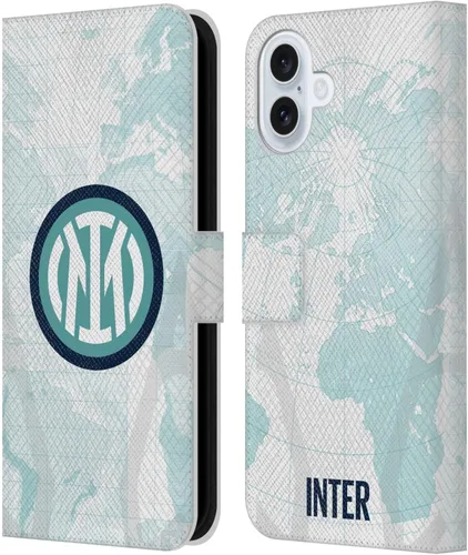 Vista 117 de Head Case Designs Officially Licensed Inter Milan Away 2025/26 Crest Kit Leather Wallet Case Compatible with Apple iPhone 7 Plus/iPhone 8 Plus