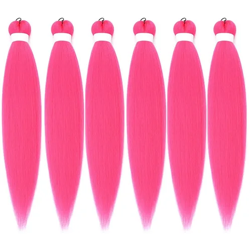 Vista 159 de Leticia - Cabello estirado para trenzar, color negro, 16 pulgadas, paquetes de 6