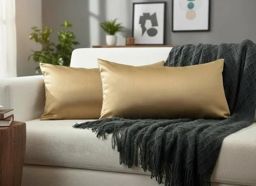 Vista 31 de Aiking Home - Funda de almohada decorativa rectangular de seda sintética de 12 x 18 pulgadas, cierre de cremallera, color aguamarina (juego de 2)