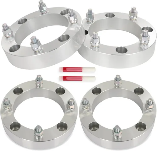 Vista 6 de SCITOO 2 espaciadores de rueda de 1.5 pulgadas, 4 x 156 de diámetro de 5.157 in, 12 x 1.5 pulgadas, adaptadores de espaciadores de rueda de 4