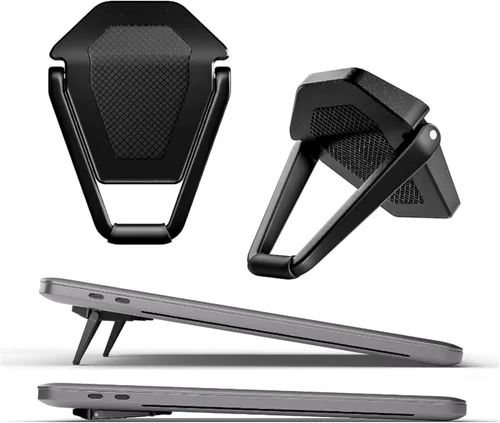 Portable Invisible Laptop Stand - 2PCS zinc Alloy Laptop Mini Stand Heat Dissipation pad, Laptop Lifter Suitable for 12-20 inch Laptop (One Size