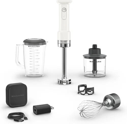 KitchenAid Batidora de mano inalámbrica Go con accesorios, batería incluida