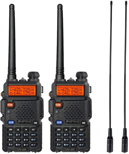 Vista 8 de BAOFENG Radioaficionado UV-5R de mano UV5R 8W Walkie Talkies de largo