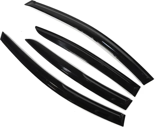 Vista 8 de ZXMOTO Protector de lluvia, protector deflector de ventana, protector deflector de lluvia y sol, visera de ventana lateral, soporte exterior