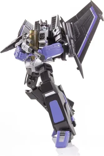 Vista 4 de 5in Deformation Robot Flying Squad Starscream Thundercracker Skywarp Playset Avión F15 Fighter Robot Modelo de Juguete Figura de Acción Versión KO