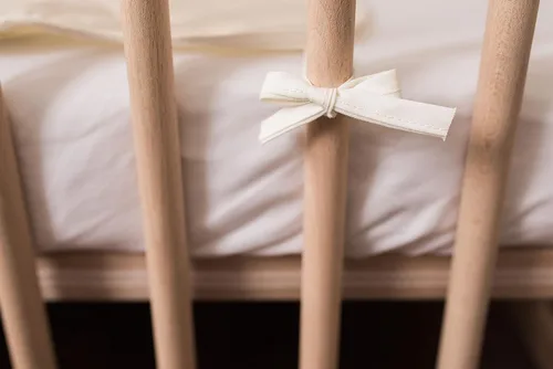 Vista 3 de SheetWorld - Protector de sábanas para cuna, 13 x 27 pulgadas, material de algodón suave, 4 lazos de esquina seguros, ropa de cama esencial