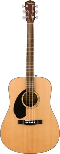 Vista 5 de Fender CD-60S Dreadnought V2 - Paquete de guitarra acústica, con garantía de 2 años, natural, con bolsa para guitarra y accesorios