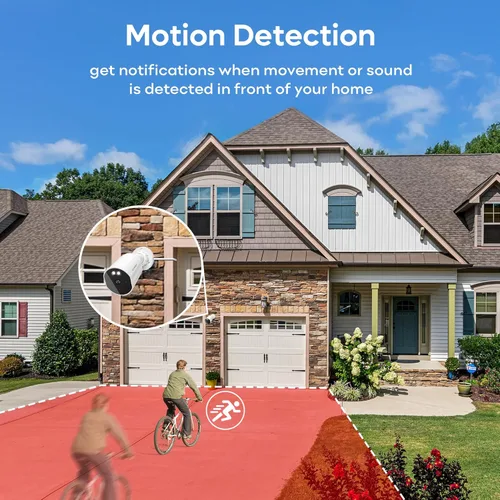 Vista 8 de adomii Cámaras interiores 2K para el paquete de seguridad para el hogar 2K cámaras de seguridad inalámbricas al aire libre
