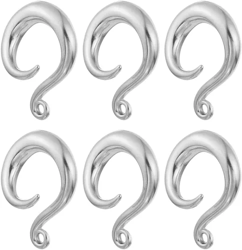 LADEMAYH 3 pares de ganchos cónicos de oreja para bricolaje, calibre colgante, hipoalergénico de acero inoxidable, accesorios de joyería corporal