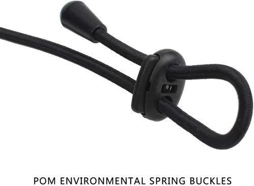 Vista 9 de Correa de remo de kayak, 2 piezas, caña de seguridad ajustable, caña de pescar, cuerda elástica de supervivencia paracord cuerda elástica con gancho