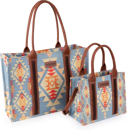 Vista 6 de Wrangler - Bolso de mano estilo occidental para mujer, bolsos aztecas bohemios