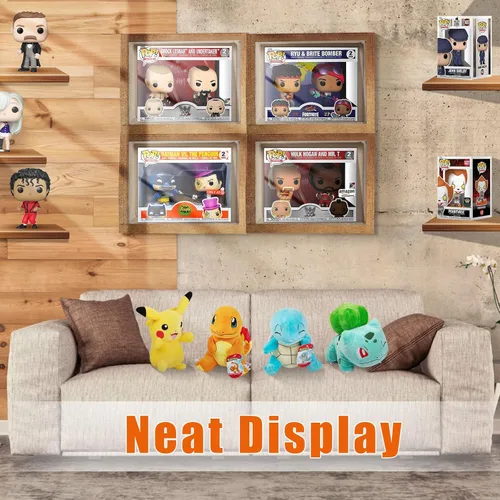 Vista 7 de Funda protectora de plástico transparente para figuras Funko-Pop, funda protectora compatible con Funko Pop, paquete de 2 cajas de figuras, paquete
