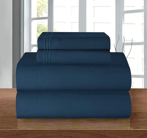 Vista 81 de Elegant Comfort - Juego de sábanas de microfibra de 1500 hilos de calidad hotelera prémium de 4 piezas - Resistente a arrugas, sábana bajera