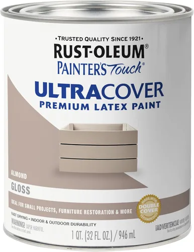 Vista 14 de Rust-Oleum 1976502 Painter's Touch - Pintura de látex, cuarto de galón, negro plano, 32 onzas líquidas, (paquete de 1)