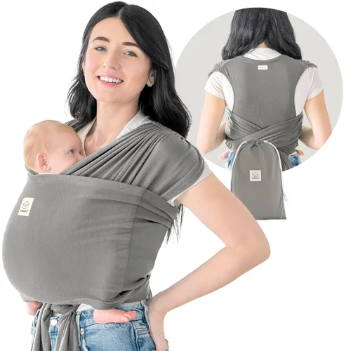 Vista 17 de KeaBabies Portabebés con anillo para bebé, fácil de llevar, portabebés ajustable D-Lite para recién nacidos a niños pequeños, camisa de transporte