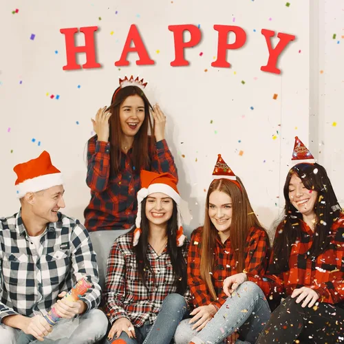 Vista 4 de AOCEAN - Letras de madera rojas de 6 pulgadas, letras de madera sin terminar para decoración de pared, letras decorativas en pie, cortes de letras