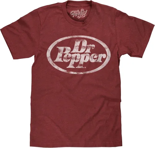 Tee Luv Camiseta con logo Faded Dr Pepper Soda para hombre