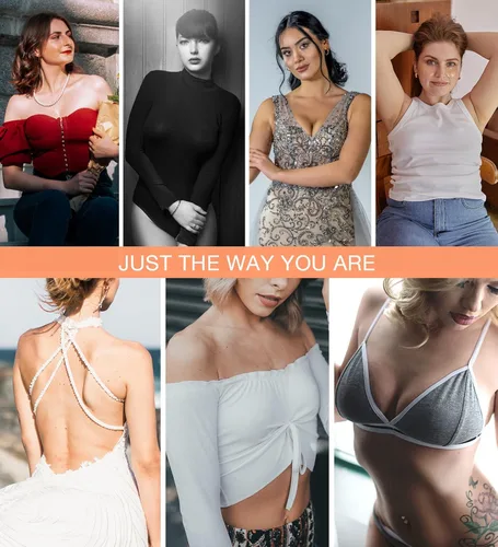 Vista 6 de Kmytrze 2 pares de cubiertas de silicona para pezones para mujer, reutilizables, adhesivas, invisibles, para pezones