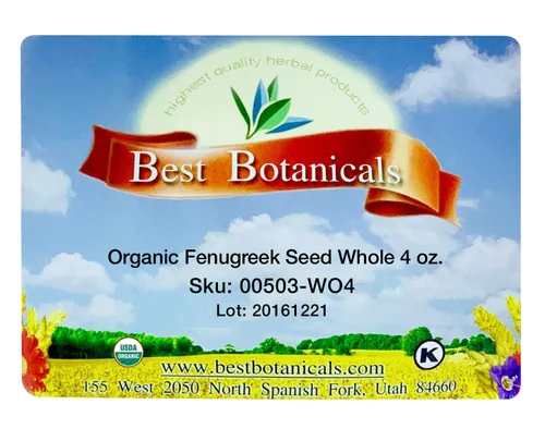 Vista 5 de Best Botanicals Semilla de fenogreco entera 4 oz (orgánica)