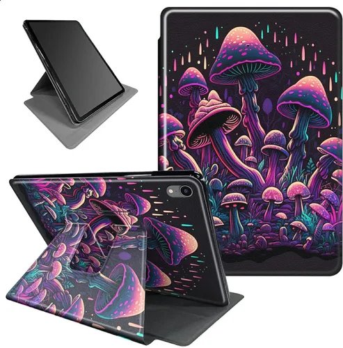 Vista 9 de Funda para iPad mini 6 para iPad mini 6ª generación 8.3 pulgadas 2021 360 grados giratorio soporte ligero protector inteligente cubierta con bandera