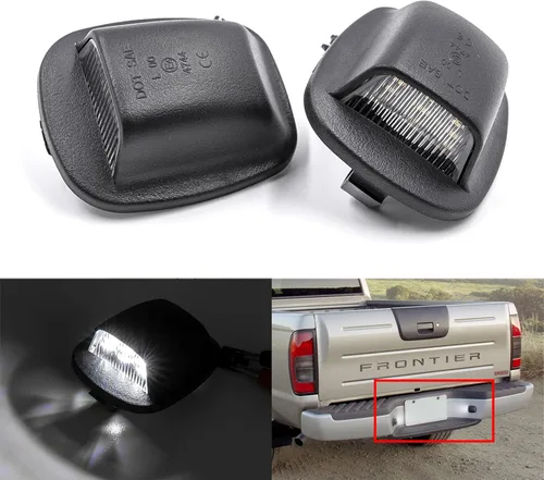 Luces LED de matrícula compatibles con Nissan Xterra 1999-2004, Nissan Frontier 1998-2004 OEM Lámparas LED de número de repuesto 12-SMD Kit de