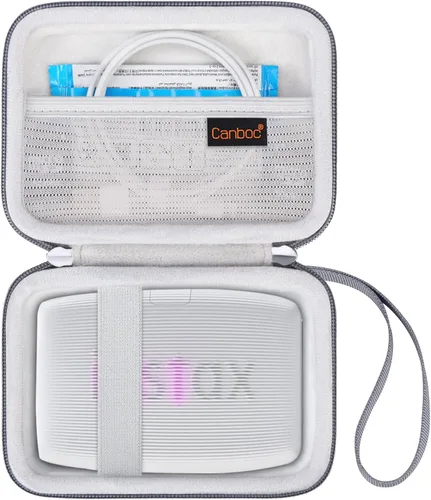 Vista 8 de Canboc Estuche de transporte para Fujifilm Instax Mini Link 3 2 1 Impresora para smartphone, bolsillo de malla para película instantánea y cable