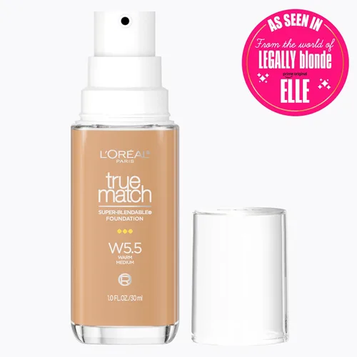 Vista 88 de L'Oreal Paris True Match - Base líquida supermezclable, maquillaje de base líquida de cobertura media, C0.5, ligero, 1 onza líquida