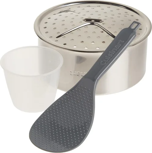 Vista 3 de Cuisinart CRC-400P1 - Arrocera de 4 tazas, exterior de acero inoxidable