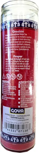 Vista 2 de Staci19 San Miguel Arcángel (San Miguel Arcangel) Vela Devocional Roja