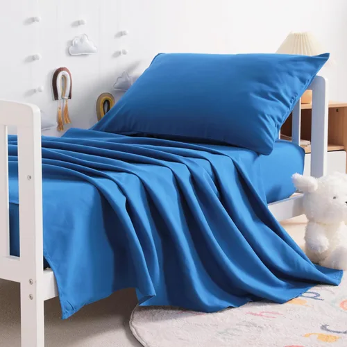 Vista 11 de NTBAY Juego de sábanas para niños pequeños, juego de sábanas de microfibra para cuna de 3 piezas, sábana encimera, sábana bajera, funda de almohada
