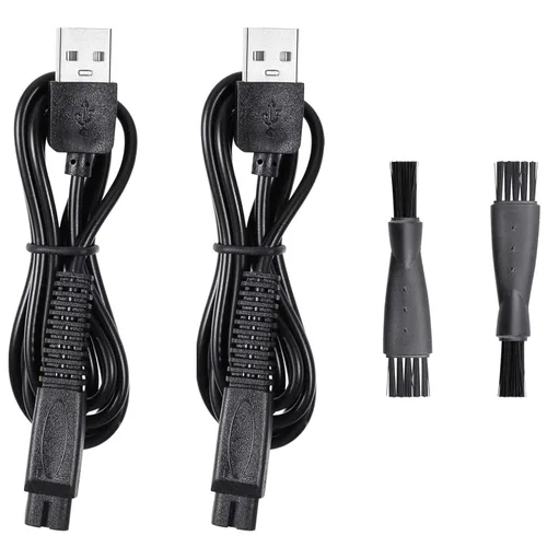 2 unidades LinMei Shaver Cable de carga para Microtouch Solo Afeitadora Eléctrica Solo Trimmer Cable de carga USB Cargador Solo Razor 31.5 pulgadas