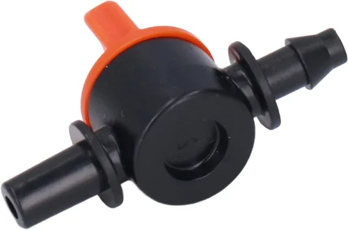 Vista 4 de Alvinlite 50pcs Drip Irrigation Switch Irrigation Control Valve Two Size End 1/2 Inch 1/4 Inch Drip Valve Gate Switch Valves Hose Connectors Barbed