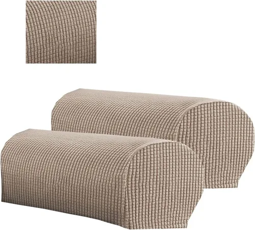 Vista 10 de 2 fundas de poliéster para reposabrazos de sofá, funda para sillón, fundas antipolvo, protector de muebles suave y cómodo para sofá, silla reclinable