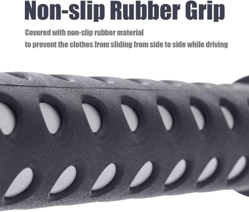 Vista 5 de MICTUNING Barra para colgar ropa en el coche, expansible de 36 a 65 pulgadas, percha retráctil para ropa de vehículo, barra para colgar abrigos