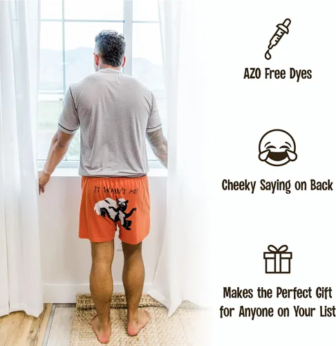 Vista 6 de Lazy One - Bóxer novedoso con animales divertidos, ropa interior divertida, regalo de broma para hombre