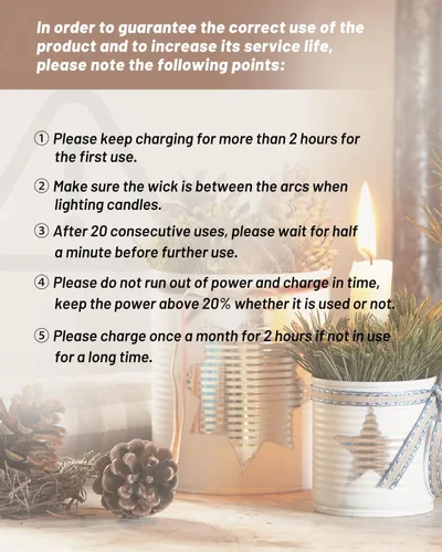 Vista 3 de VEHHE - Encendedor de velas eléctrico, encendedor de arco recargable con batería LED, pantalla de batería, cuello flexible largo, USB, encendedores