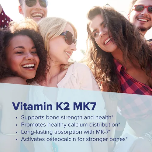 Vista 5 de Superior Source Vitamina K2 MK-7 (Menaquinona-7), 100 mcg, tabletas microlignuales de disolución rápida, 60 unidades, huesos y arterias saludables