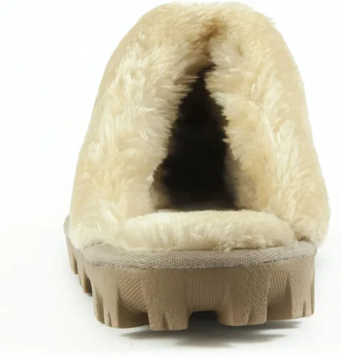 Vista 5 de CLPP'LI Pantuflas de invierno cálidas de piel sintética para mujer