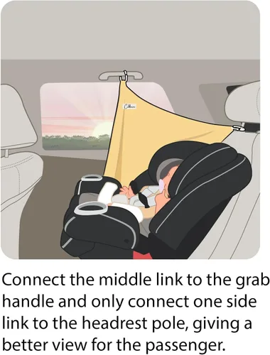 Vista 7 de Parasol multiusos para ventana de automóvil para bebés y niños pequeños, se puede utilizar como una funda de lactancia y funda de asiento